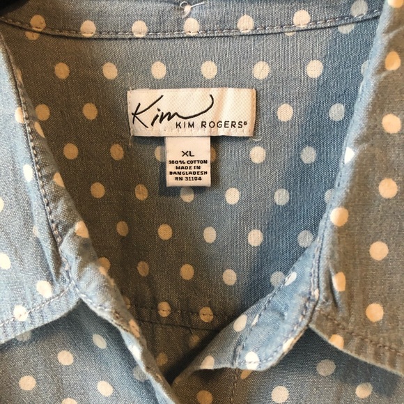 Kim Rogers polkadot shirt - Picture 2 of 4